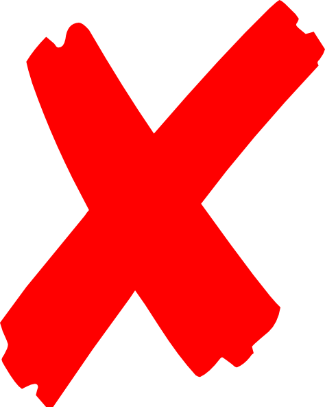 Red X Symbol - ClipArt Best