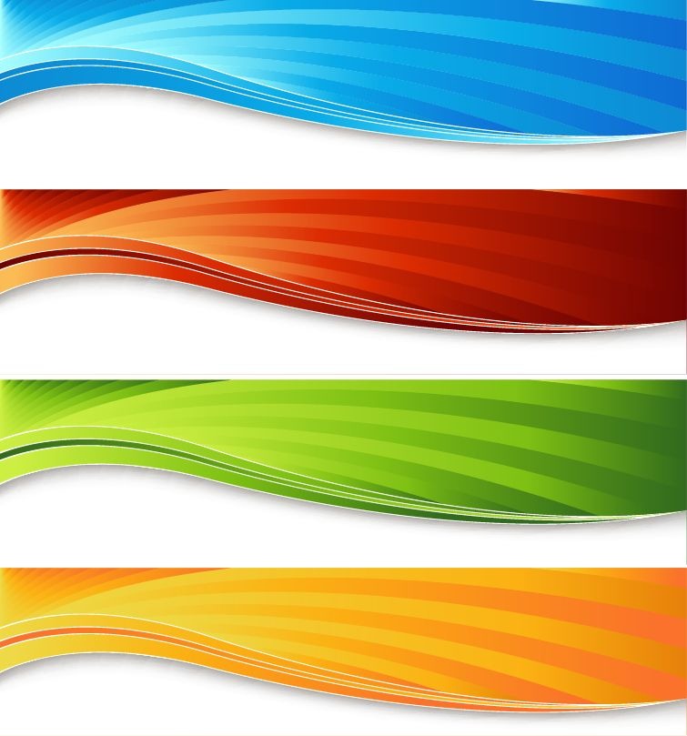 Four Colorful Banners Vector Graphic | Free Vector Graphics | All ...