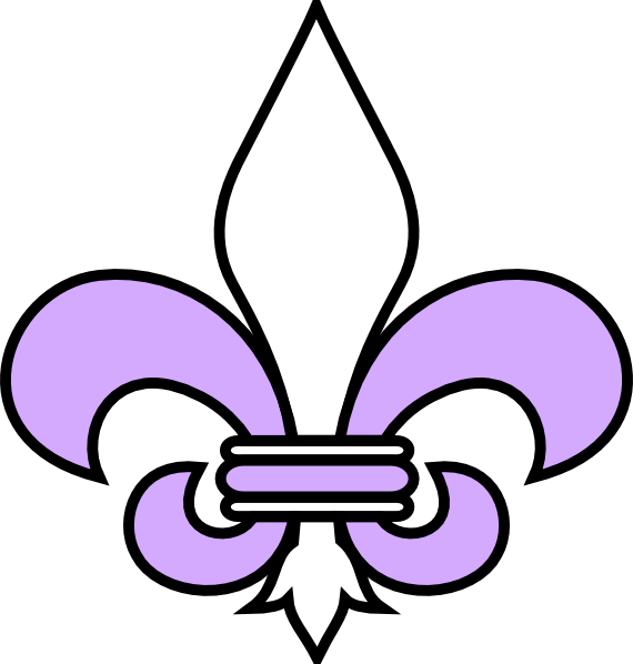 Purple Fleur De Lis clip art - vector clip art online, royalty ...