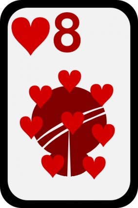 Eight Of Hearts clip art - Download free Other vectors