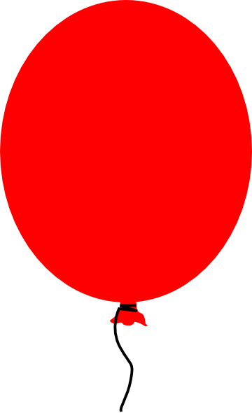 Red Balloon clip art - vector clip art online, royalty free ...