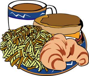Fast Food Menu Samples Breakfast clip art - vector clip art online ...