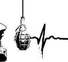 Grenade Stencil: Art, Design & Photography | Redbubble