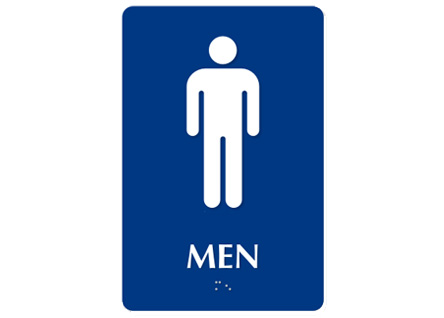 ADA Braille Boy Restroom Symbol - Exit Sign Warehouse