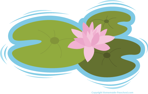 Lily Pad Flower Clipart