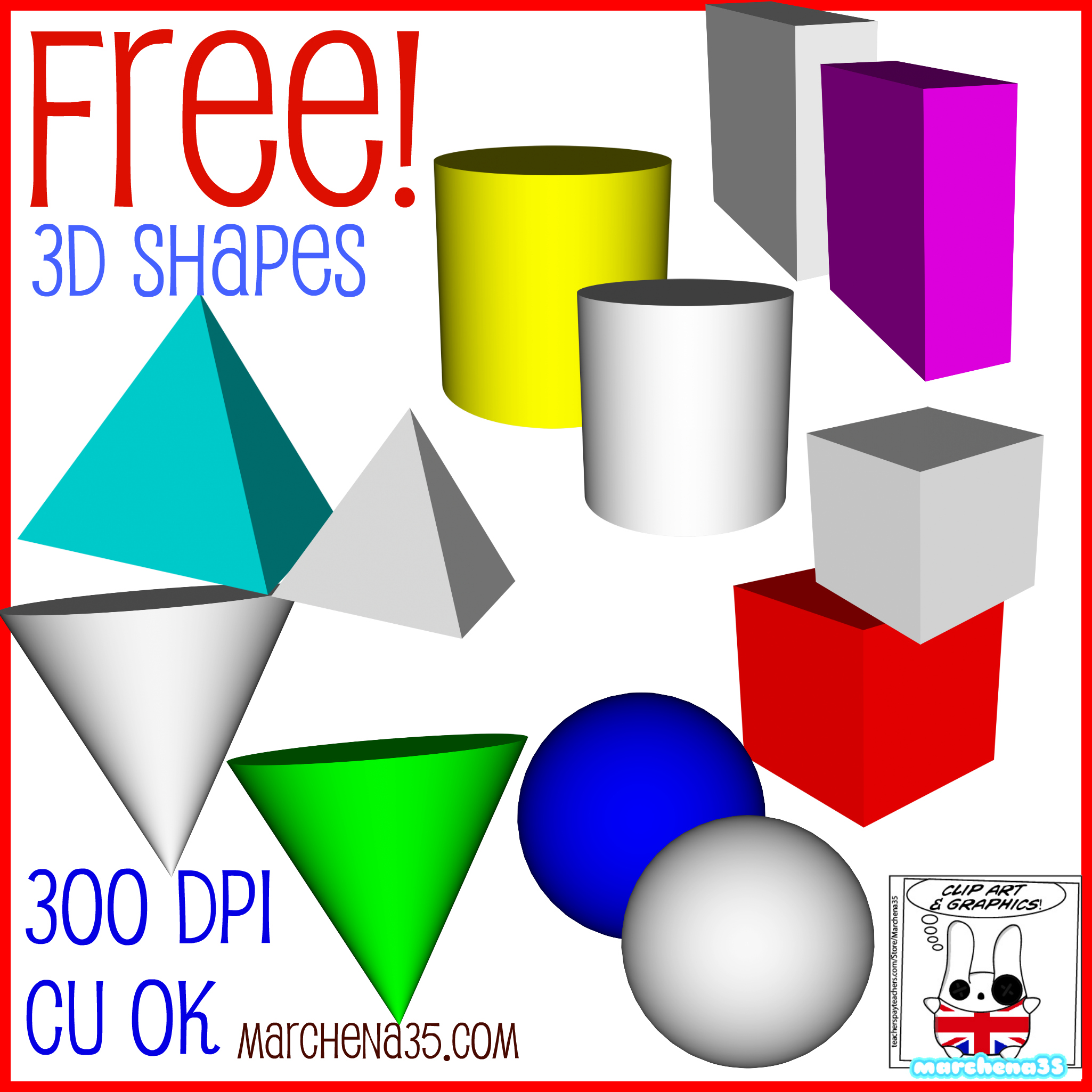 3d Shape Clipart