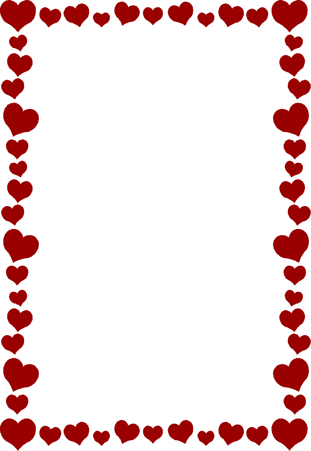Red Heart Borders - ClipArt Best