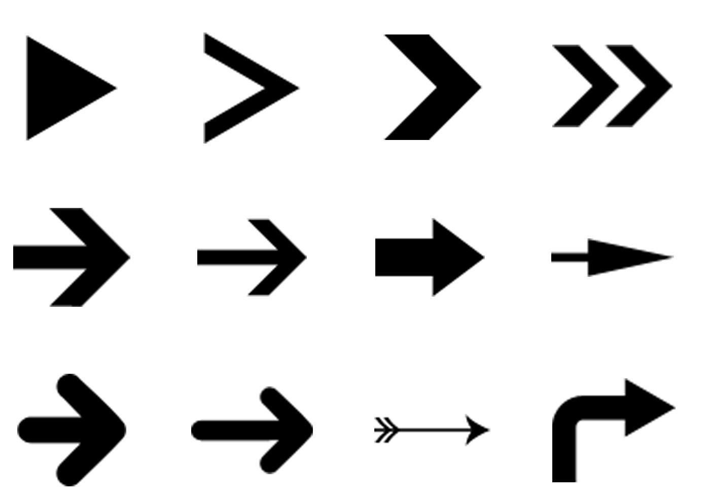 Abundant Arrow Shapes Pack Free Photoshop Shapes At Brusheezy