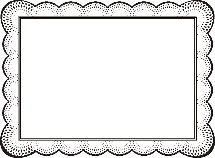 Gift Certificate Border Clipart