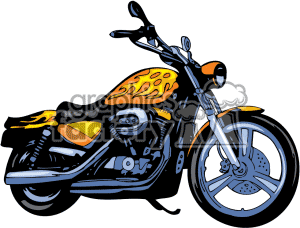 Harley davidson motorcycle clipart
