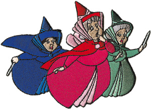Walt Disney's Sleeping Beauty Fairy Godmothers Patch, NEW UNUSED ...