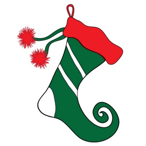 Free Christmas Stocking Clip Art Image - Clip Art Illustration Of ...