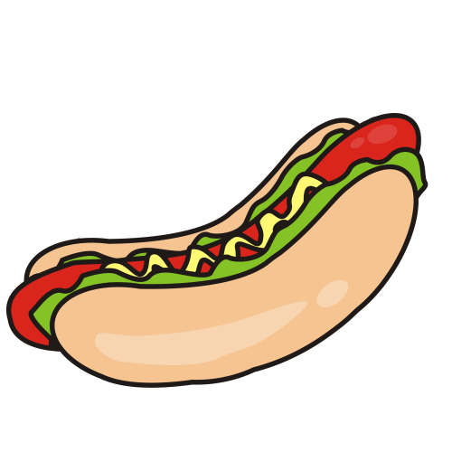 Animated Hot Dog Clipart