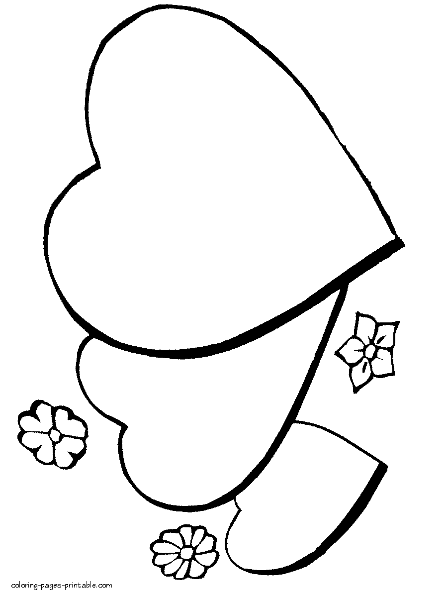 55 heart coloring pages