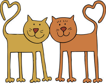 439 views 2 Cats Clipart