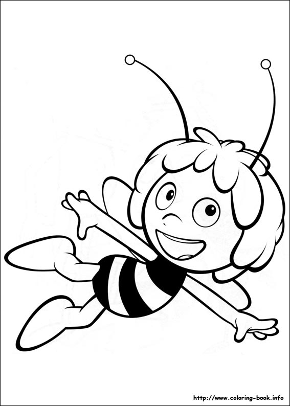 Maya the Bee coloring pages on Coloring-Book.info