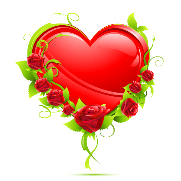 free clip art roses and hearts - photo #22