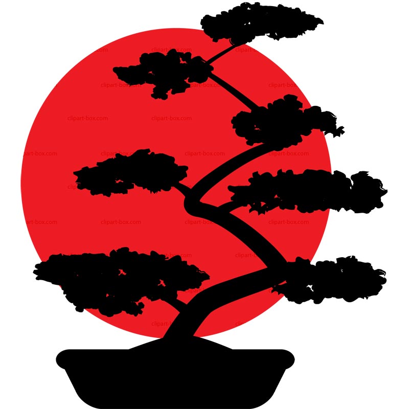 Bonsai Tree Drawing Silhouette Clipart Best