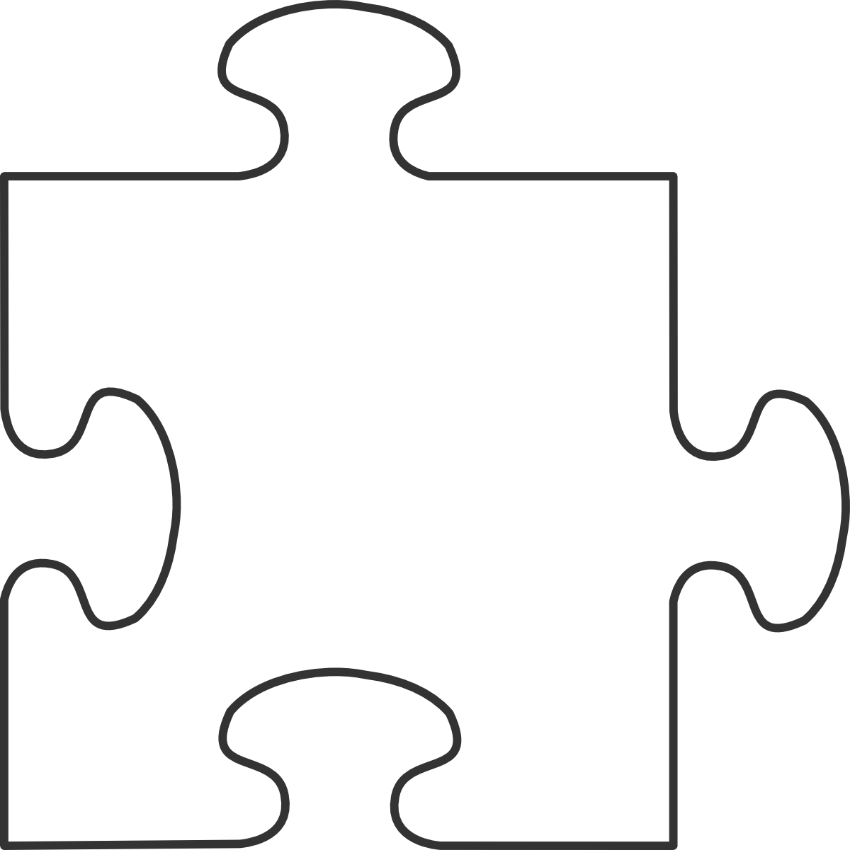 Clipart puzzle piece outline