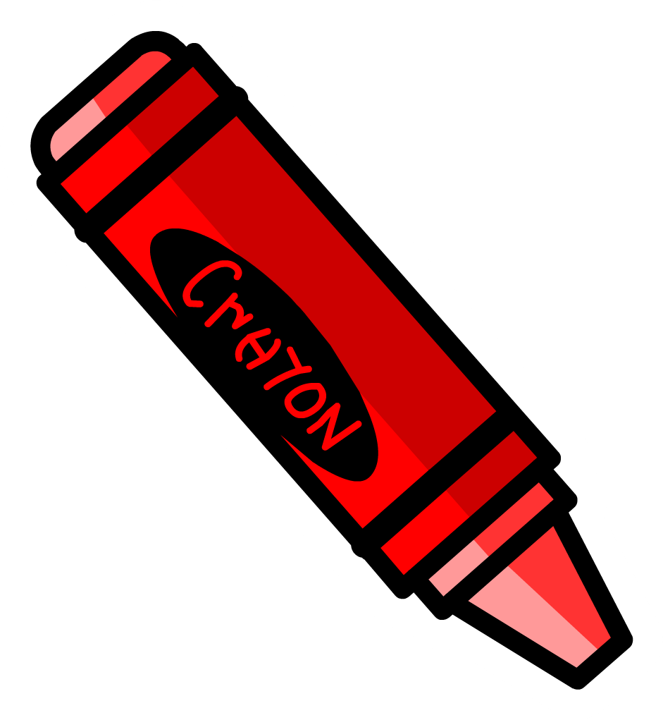 Red crayon clipart