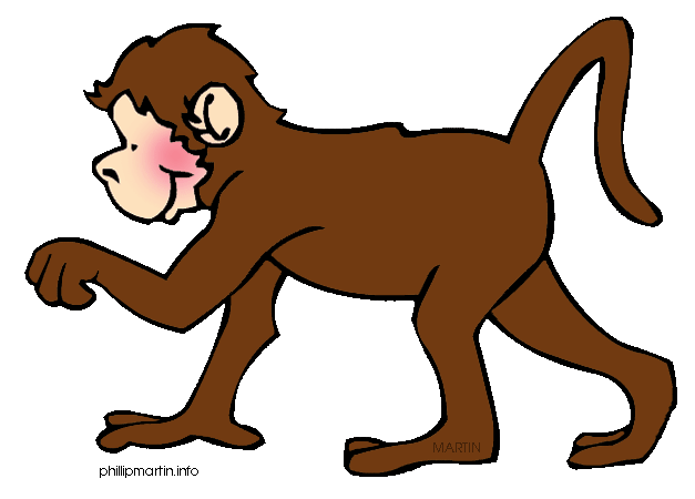 Monkey Clip Art Black And White - Free Clipart Images