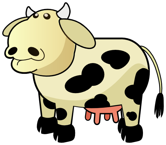 Picture Of A Cartoon Cow | Free Download Clip Art | Free Clip Art ...