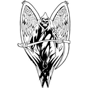 Angel And Person Of Dying Clipart