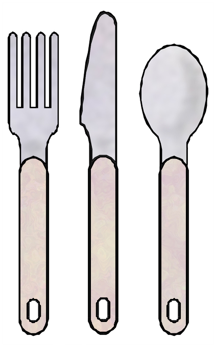 Knife fork spoon clip art