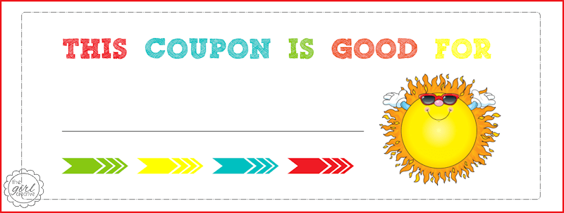 Iou Coupon Template. printable blank coupon template. birthday ...