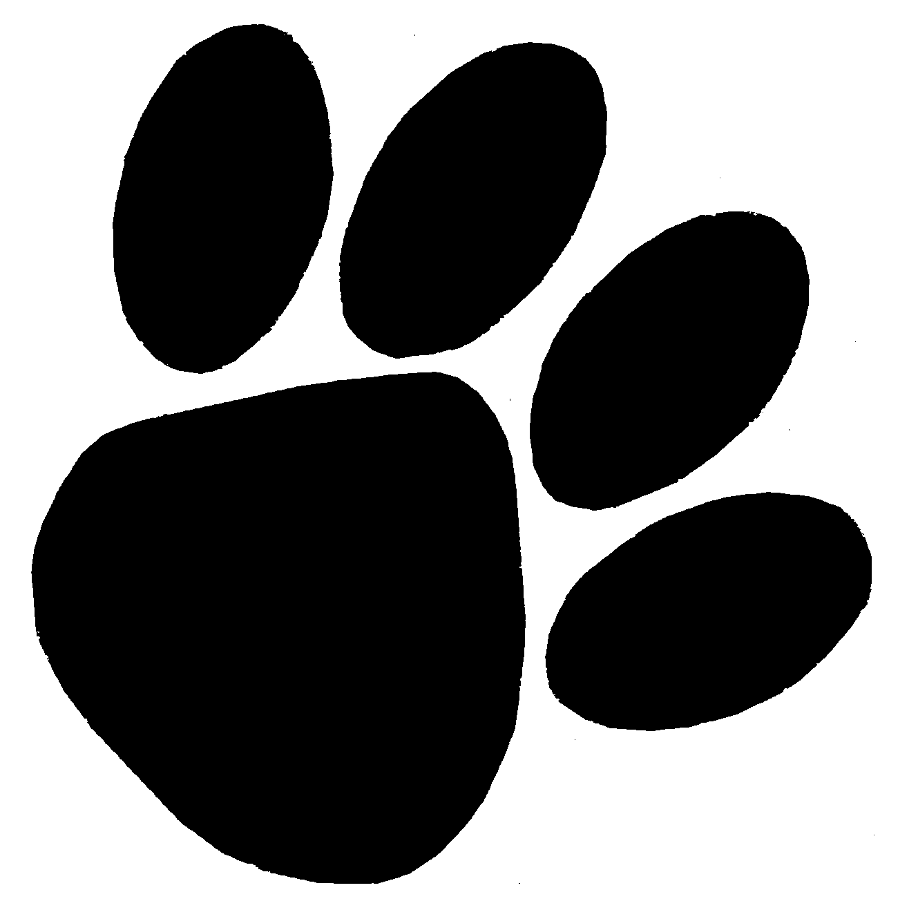 Black Panther Paw Clipart