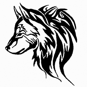 Wolf Face Tribal - ClipArt Best