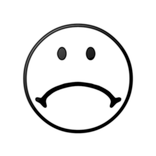 Happy face black and white clipart