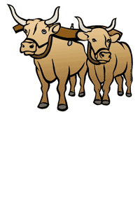 Oxen clipart