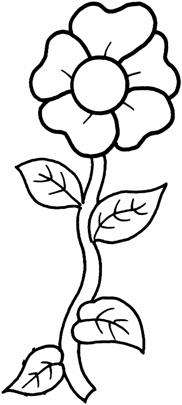 Printable Flower Templates - AZ Coloring Pages