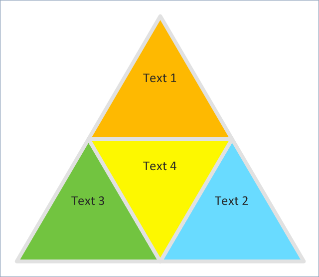 Pyramid Diagram and Pyramid Chart | Arrowed block pyramid ...