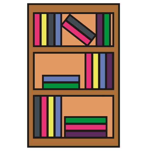 Bookcase Clipart - Tumundografico