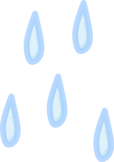 Drawings of raindrops clipart