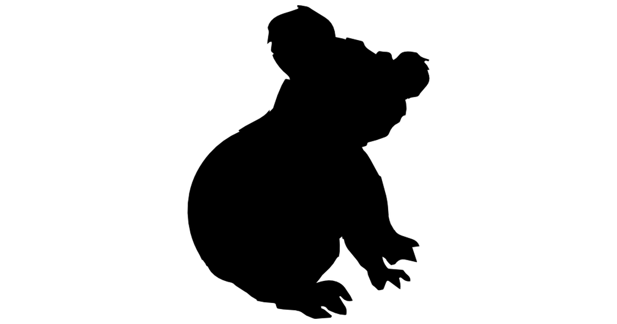 Koala silhouette - Free animals icons