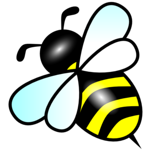 Bumble bee flying clipart