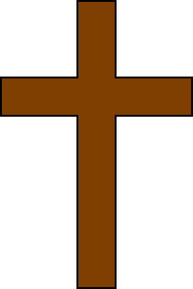 Brown Wood Cross Clipart