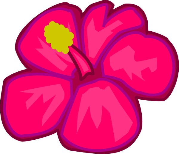 Hawaiian flowers clip art