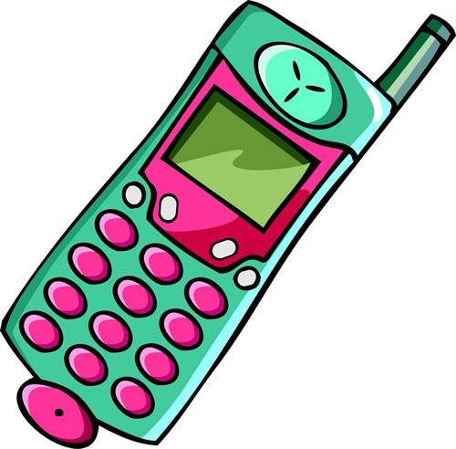 Animated clipart cell phone