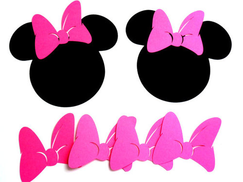 Minnie Mouse With Pink Bow - ClipArt Best