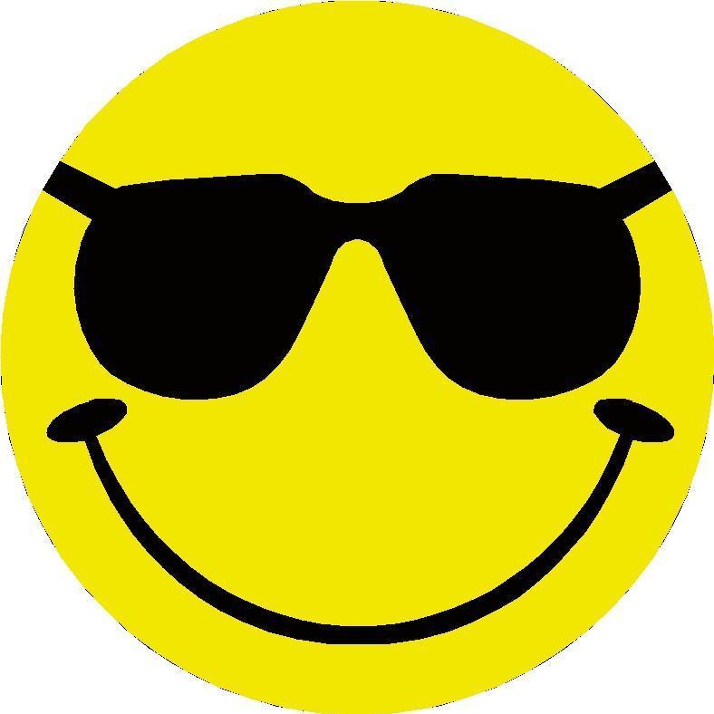 5 SMILEY FACES WITH SUNGLASSES GRAPHICS STICKER DECALS 068 | eBay