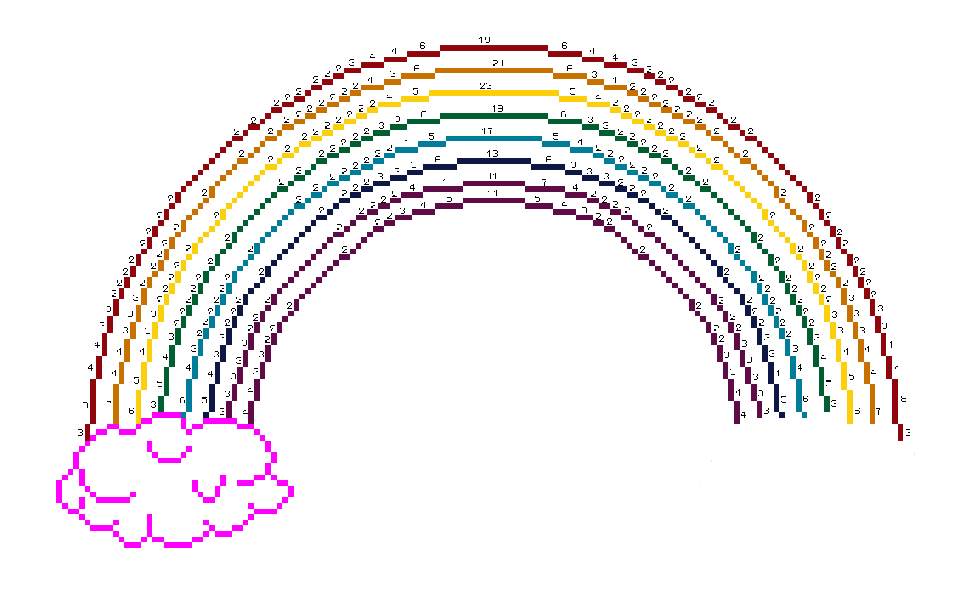 rainbow outline clip art - photo #35