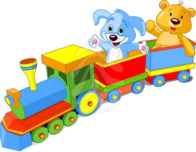 Baby toys train clipart