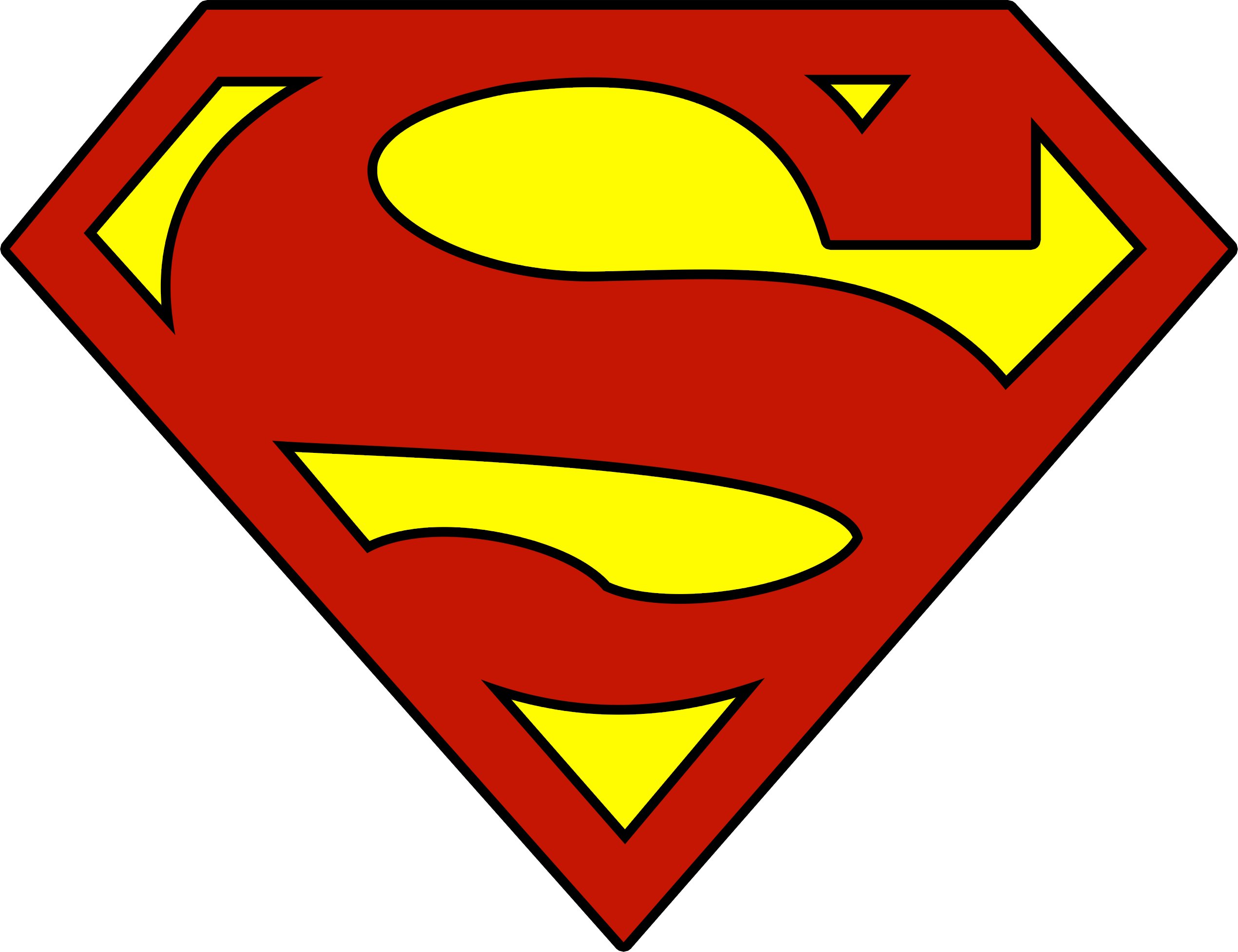 Blank Superman Shield - ClipArt Best