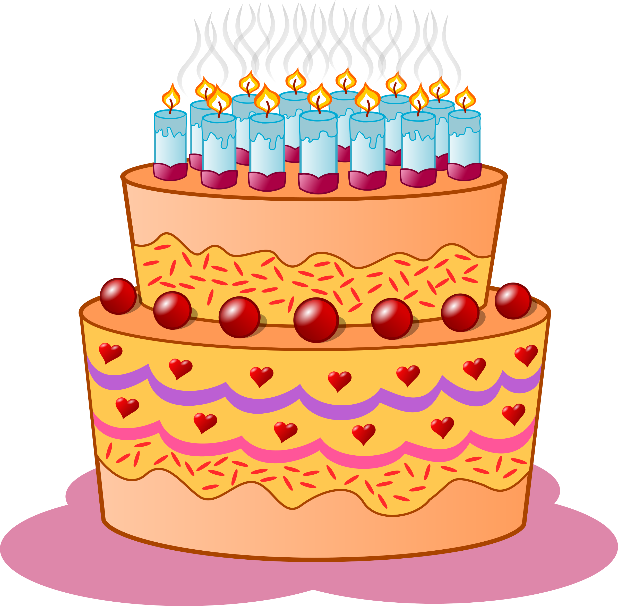 Clipart - Birthday cake