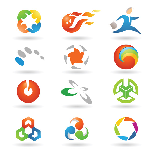 Variety of vector graphics logo Free Vector / 4Vector