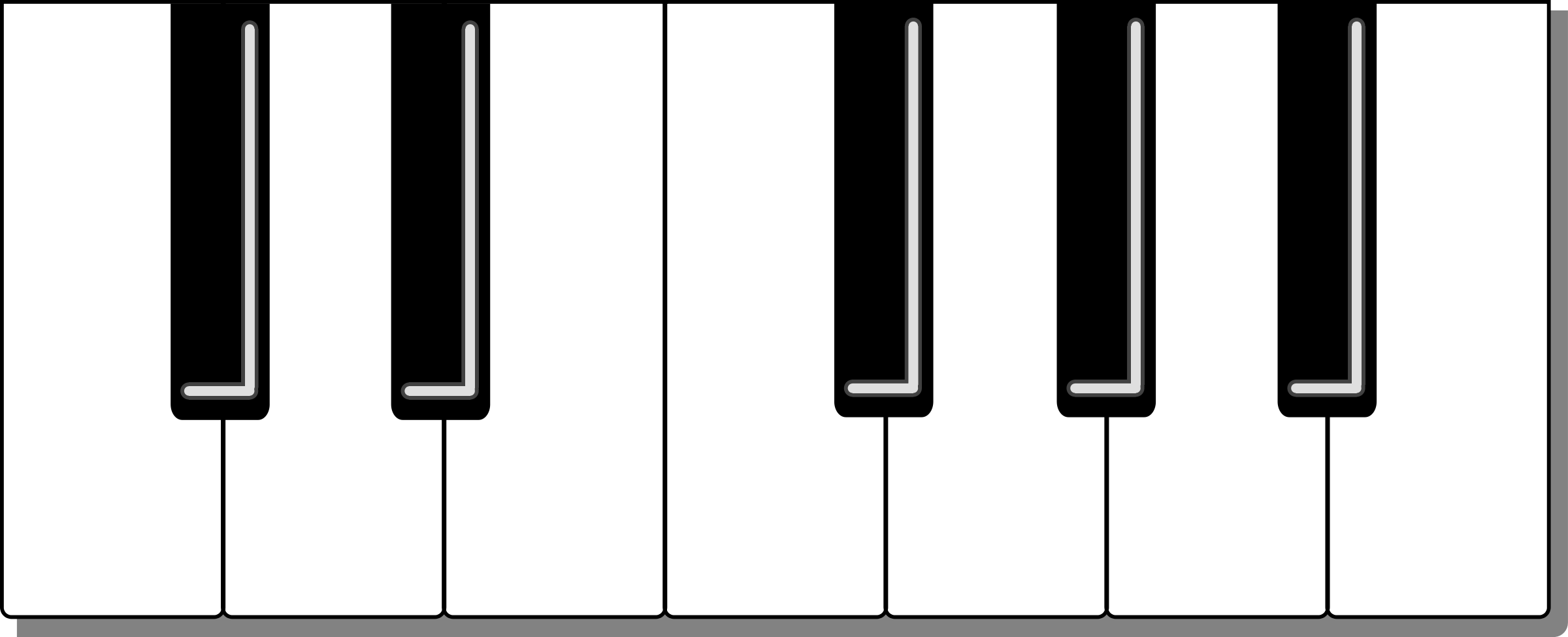 Piano Keyboard Clipart - Free Clipart Images